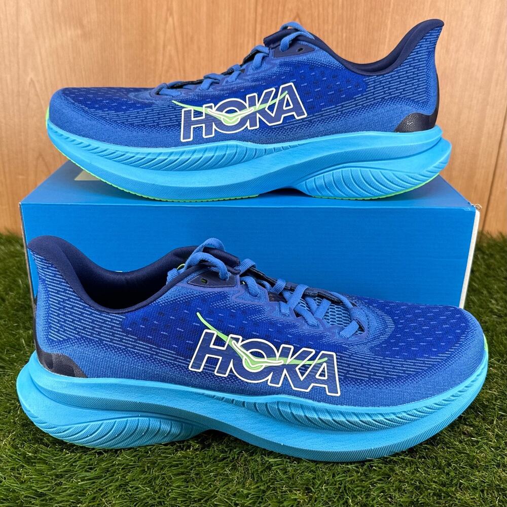 HOKA Mach 6 Virtual Blue Running Shoes 1147790-VWT Men's Size 12
